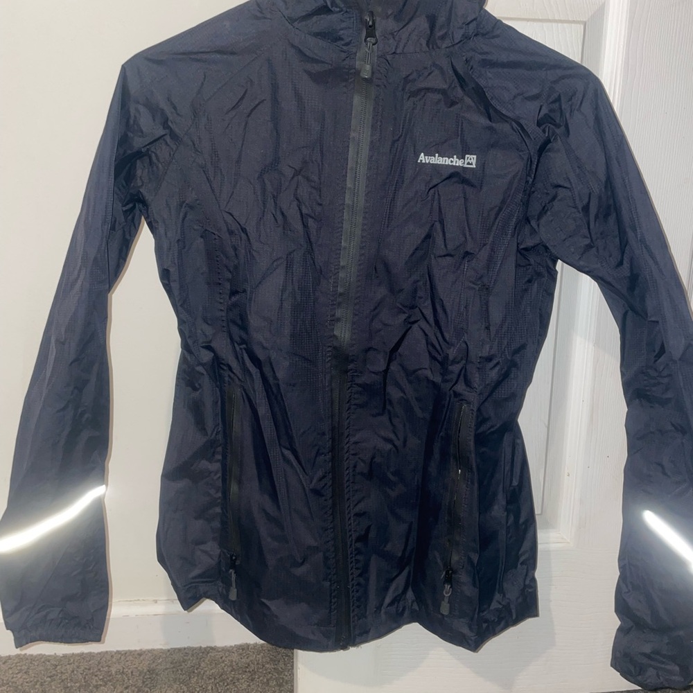 Avalanche Midnight Black Windbreaker